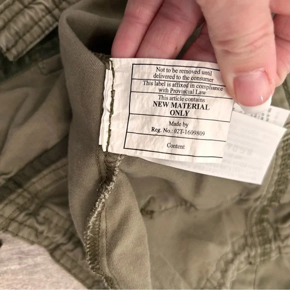 VTG Y2K Abercrombie & Fitch military utility jacket Womens XS green Bella Elena - Picture 11 of 16